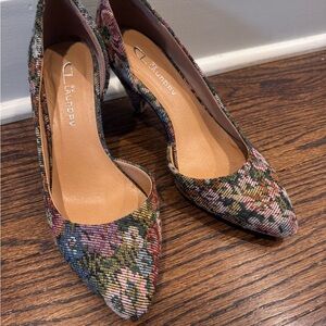 CL by Laundry Women's Multicolor Floral Heels